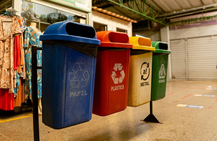 Recycling bins